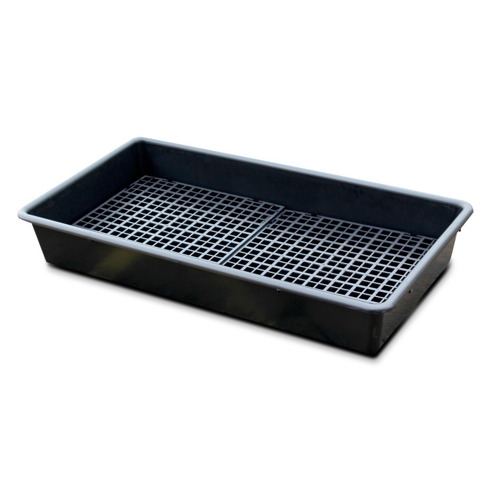 Produktabbildung Nr. 1: Steinbock® Bac de rétention pour petits contenants en PE, avec grille en PE, contenance 64,5 l