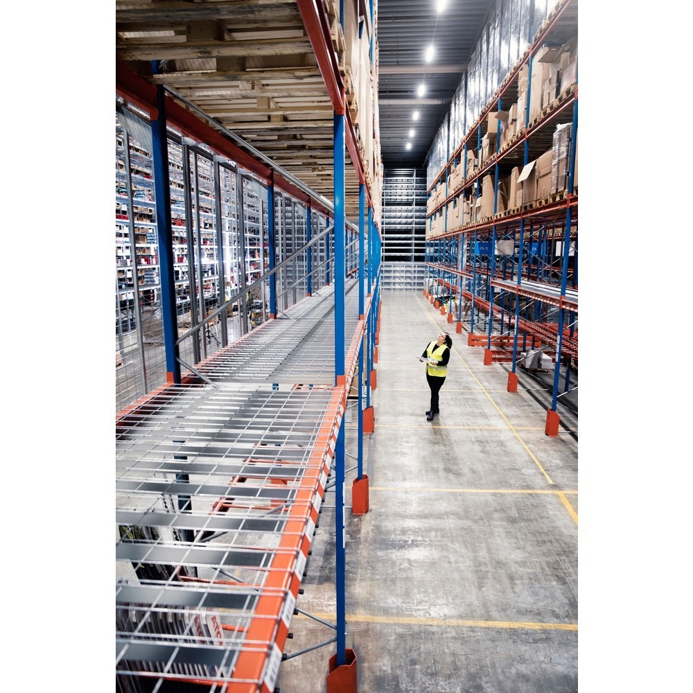 Produktabbildung Nr. 6: Steinbock® Drahtgitterboden für Palettenregale, engmaschig und feuerverzinkt, BxT 890 x 1100 mm, Tragkraft pro Stellplatz 250 kg