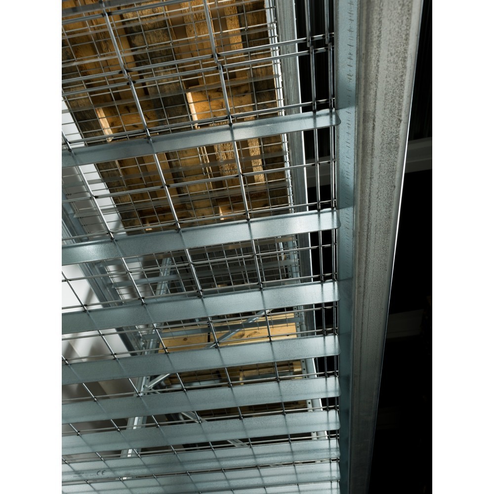 Produktabbildung Nr. 7: Steinbock® Drahtgitterboden für Palettenregale, engmaschig und feuerverzinkt, BxT 890 x 1100 mm, Tragkraft pro Stellplatz 250 kg