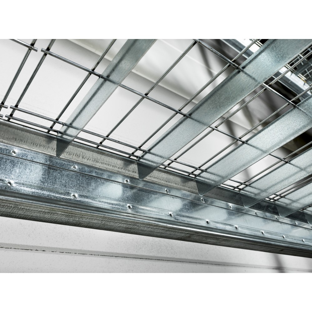 Produktabbildung Nr. 9: Steinbock® Drahtgitterboden für Palettenregale, engmaschig und feuerverzinkt, BxT 890 x 1100 mm, Tragkraft pro Stellplatz 250 kg