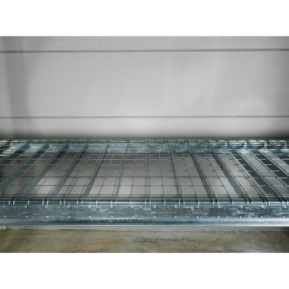 Produktabbildung Nr. 13: Steinbock® Drahtgitterboden für Palettenregale, engmaschig und feuerverzinkt, BxT 890 x 1100 mm, Tragkraft pro Stellplatz 250 kg