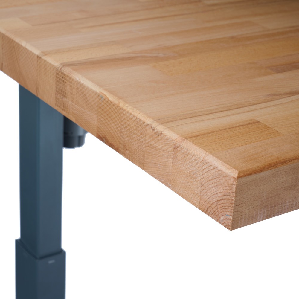 Produktabbildung Nr. 2: Steinbock® elektrisch höhenverstellbare Werkbank e-Adjust, mit Lochwand, HxBxT 700-1.170 x 2.000 x 750 mm, TK 350 kg