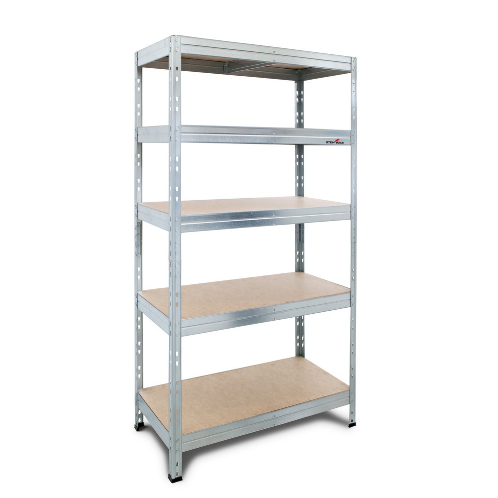 Illustration du produit: Steinbock® Rayonnage à tablettes Rivet 1 galvanisé, charge par tablette 250 kg, HxlxP 1 800 x 900 x 450 mm