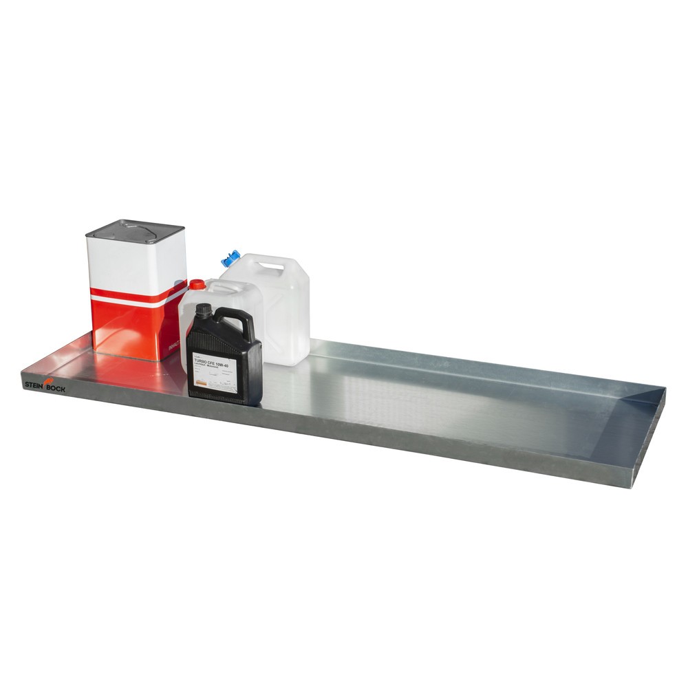 Produktabbildung Nr. 2: Steinbock® Kleingebindewanne, aus Stahl, verzinkt, HxBxT 60 x 1.850 x 600 mm, Auffangvolumen 40 Liter
