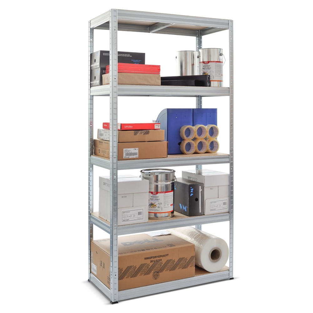 Produktabbildung Nr. 2: Steinbock® Rayonnage à tablettes type S galvanisé, charge par tablette 150 kg, HxlxP 1 800 x 900 x 450 mm