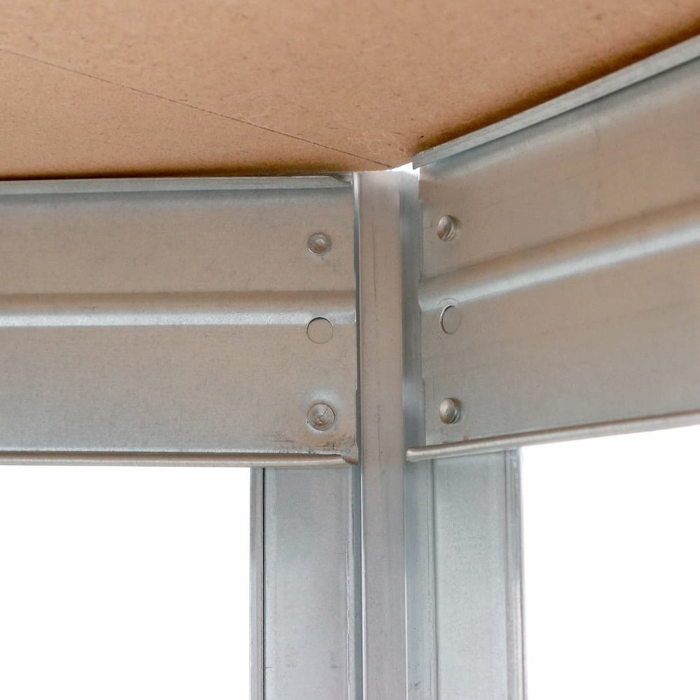 Produktabbildung Nr. 5: Steinbock® Rayonnage d'angle à tablettes Rivet galvanisé, charge par tablette 250 kg, HxlxP 1 800 x 900 x 450 mm