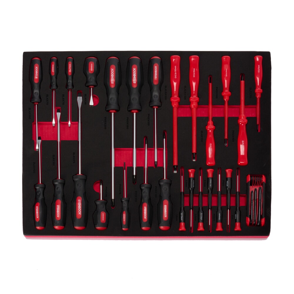 Produktabbildung Nr. 3: Steinbock® Werkstattwagen S, 5 Schubladen, abschliessbar, inkl. 92-teiligem Werkzeugsortiment