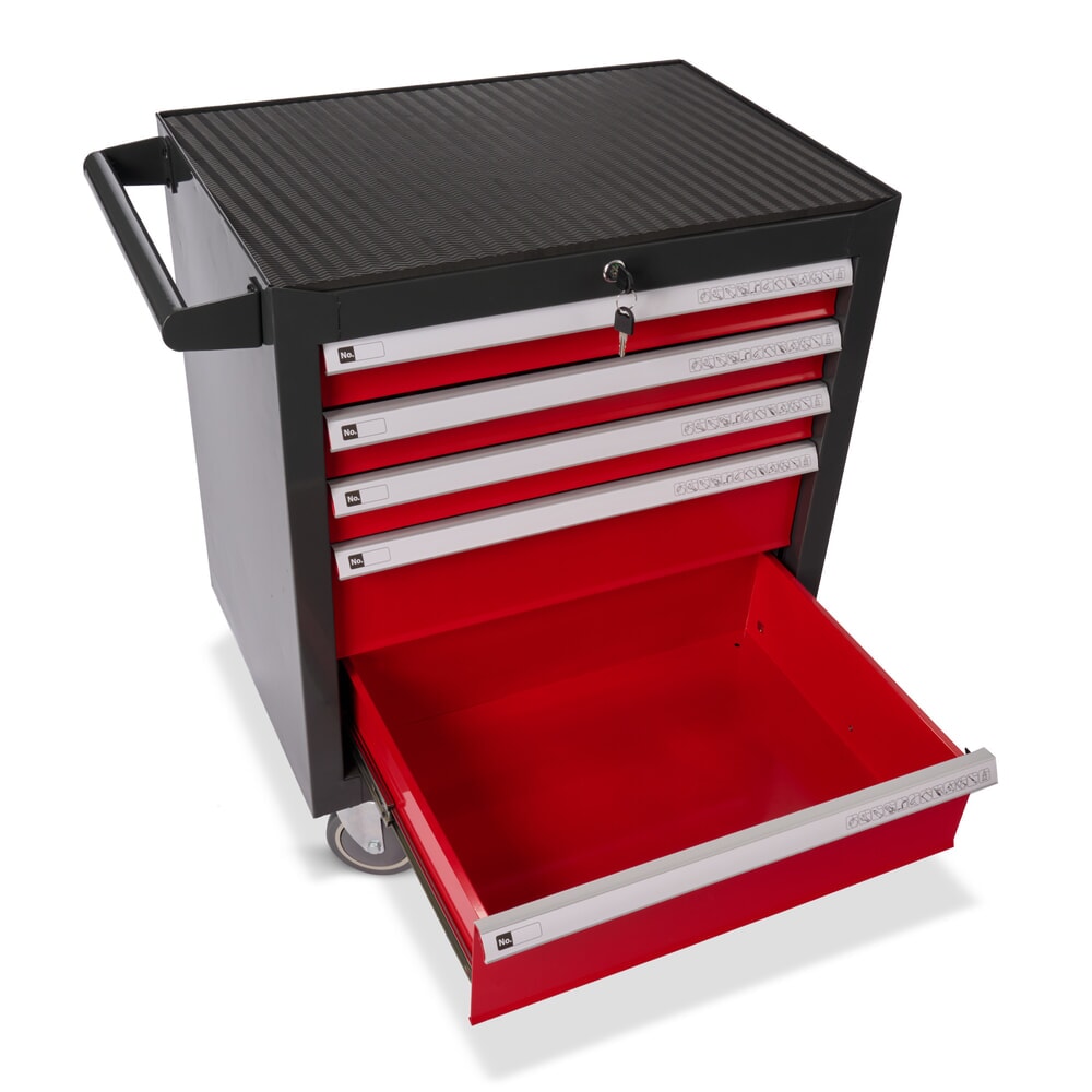 Produktabbildung Nr. 5: Steinbock® Werkstattwagen S, 5 Schubladen, abschliessbar, inkl. 92-teiligem Werkzeugsortiment