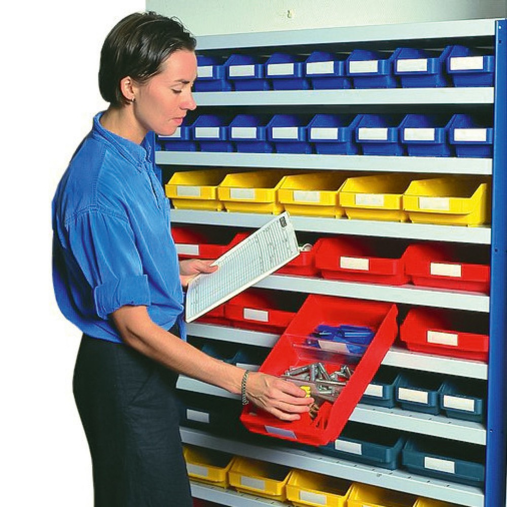 Produktabbildung Nr. 3: STEMO Regalkästen mit Sichtöffnung, BxT 240 x 300 mm, blau