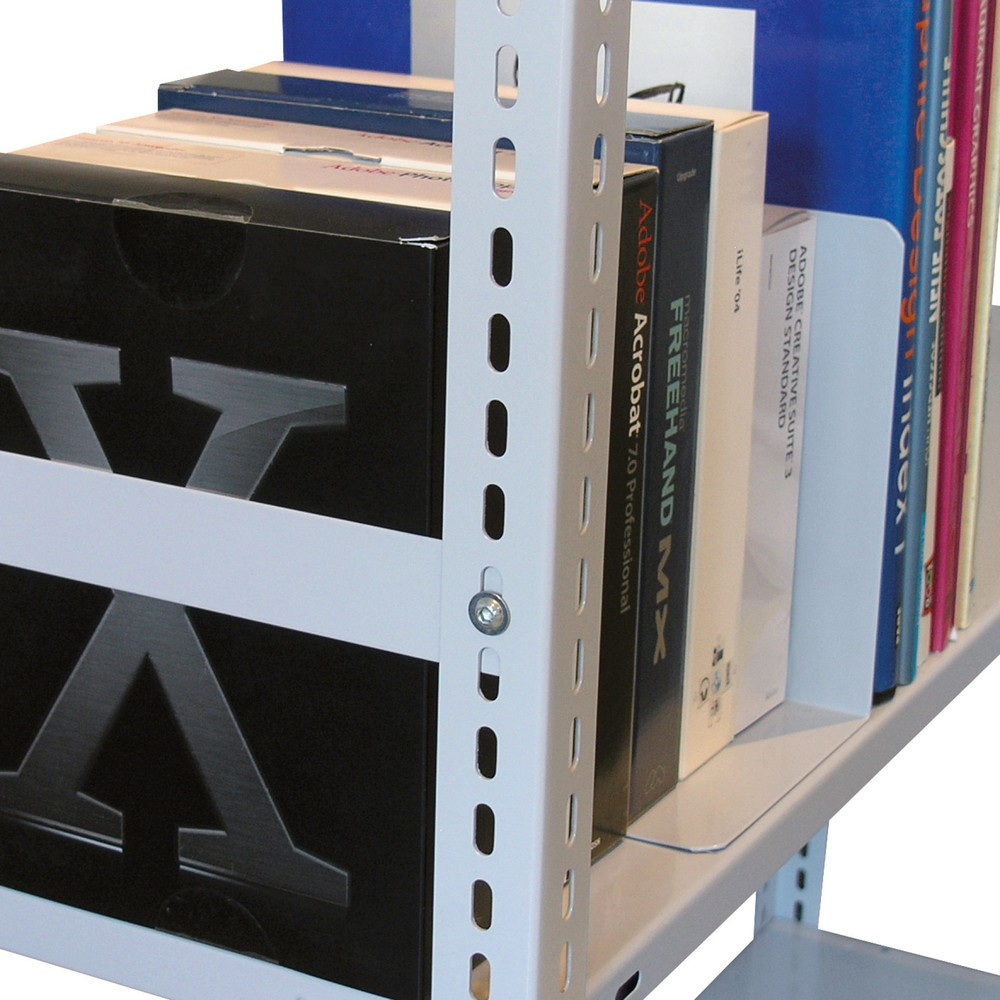 Produktabbildung: Stirnwandbegrenzung für SCHULTE Aktenregal (Stecksystem), Länge 300 mm
