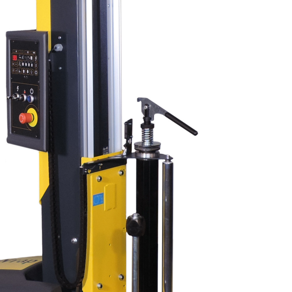 Produktabbildung Nr. 4: Stretchmaschine PS OneWrap "M", einfache mechanische Bremse mit Schnellspannhebel, Drehteller Ø 1.500 mm, Wickelhöhe 2.100 mm