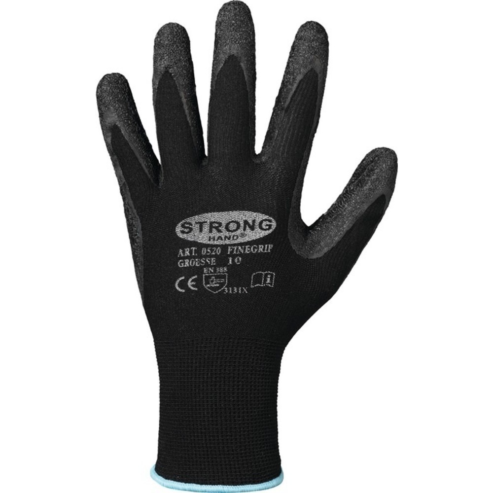 Illustration du produit: STRONGHAND Handschuhe Finegrip Gr.11 schwarz EN 388