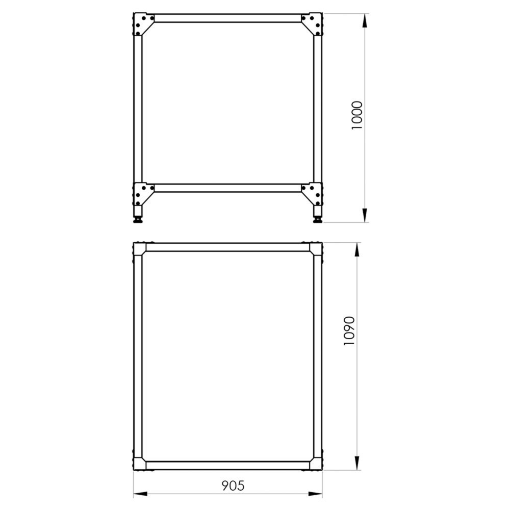 Produktabbildung Nr. 2: Structure Stalgast pour fours à pizza compatible avec PP0002432, PP0002632