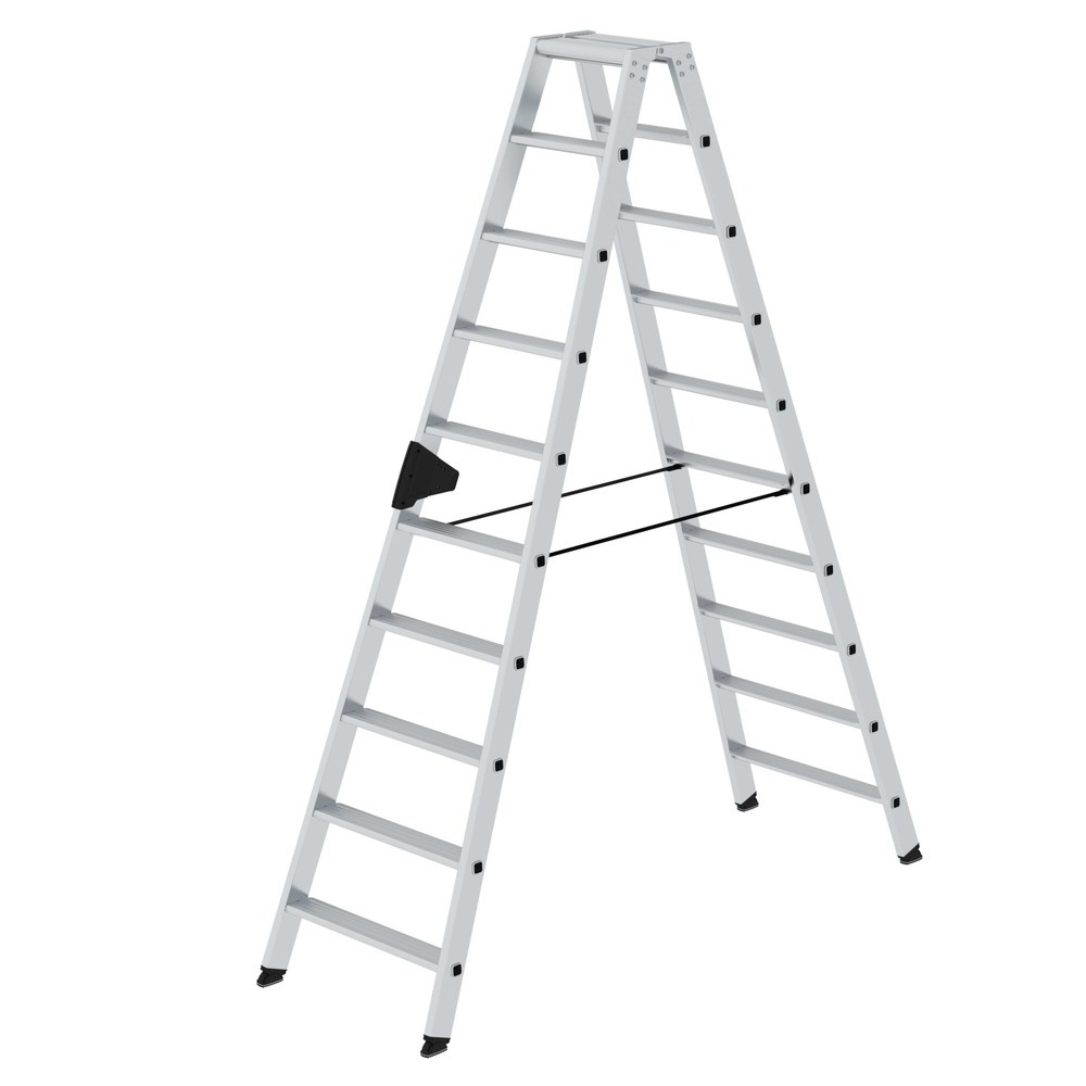 Produktabbildung: Stufen-Stehleiter beidseitig begehbar 2x10 Stufen