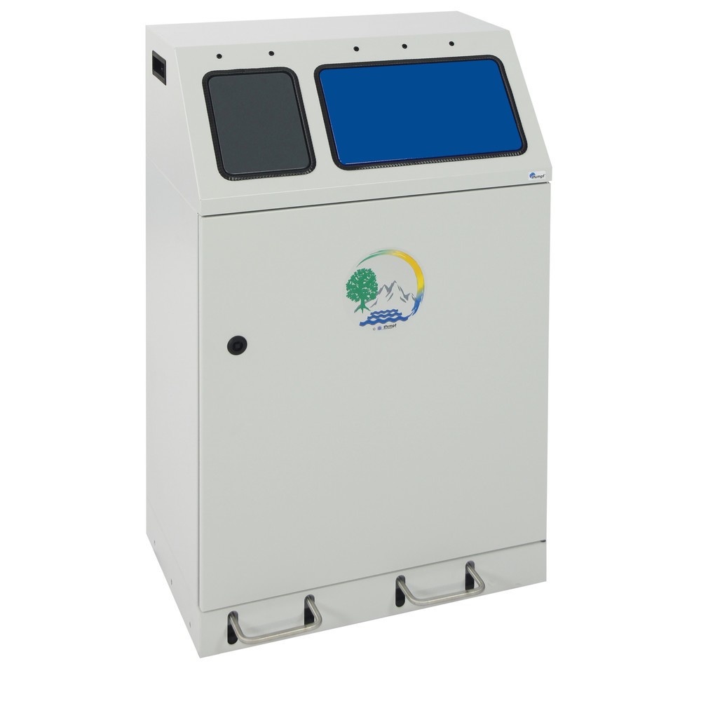 Produktabbildung: stumpf® kompakter Wertstoffsammler mit Fusshebel, 1 x 30, 1 x 60 l