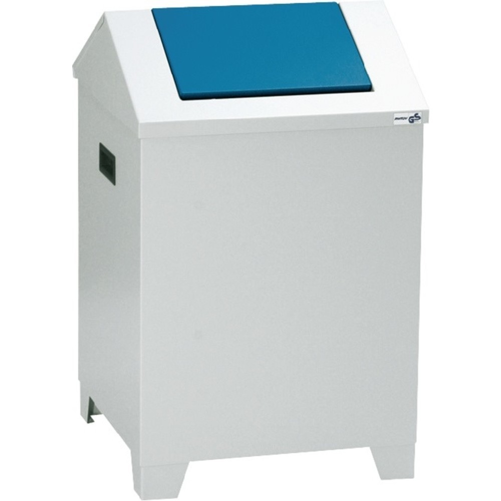 Produktabbildung Nr. 2: STUMPF Putzwollkasten H680xB400xT400mm Geh.lichtgrau/Klappe enzianblau Stahlbl