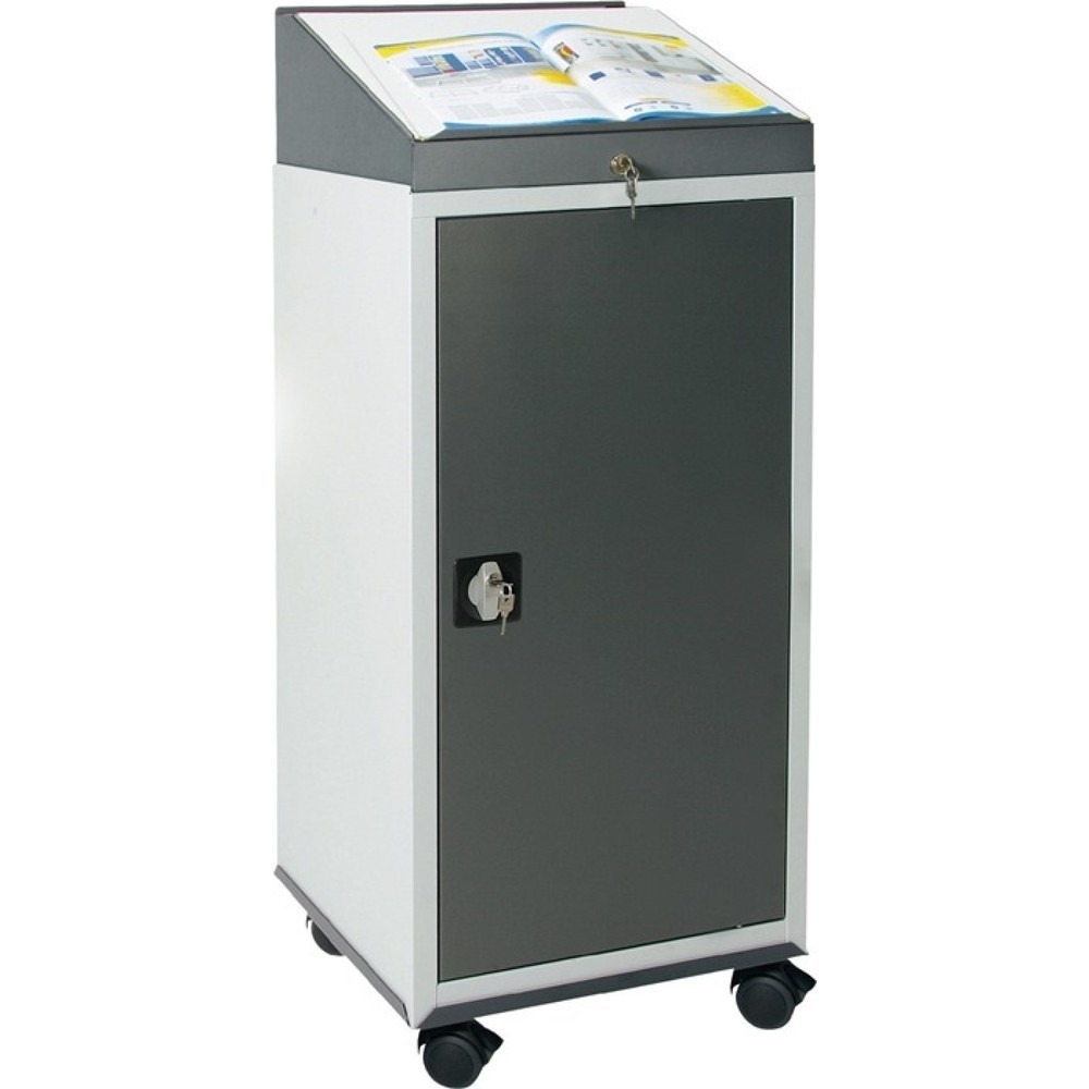 Produktabbildung Nr. 2: stumpf® Werkzeugschrankset, H1310xB500xT500mm, mit Pultaufsatz, lichtgrau/anthrazitgrau