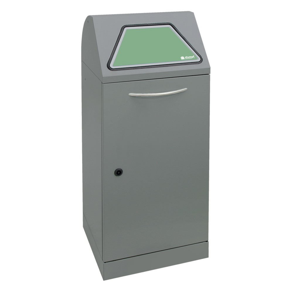 Produktabbildung Nr. 1: stumpf® Wertstoffsammler, inkl. Innenbehälter, Stahlblech, verzinkt, 75 Liter, graualuminium