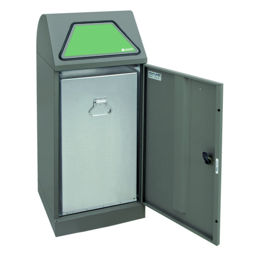 Produktabbildung Nr. 3: stumpf® Wertstoffsammler, inkl. Innenbehälter, Stahlblech, verzinkt, 75 Liter, graualuminium