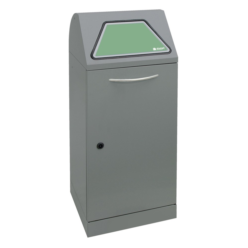Produktabbildung Nr. 1: stumpf® Wertstoffsammler, mit Abfallsackhalter, Stahlblech, verzinkt, 75 Liter, graualuminium