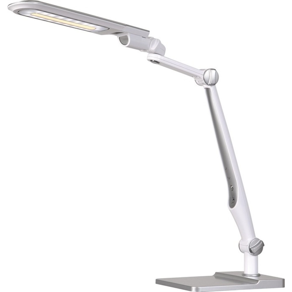 Produktabbildung Nr. 2: styro Schreibtischleuchte LED Multiflex, mit Standfuß und Klemme, ABS, Eisen, PS weiß/silber Höhe 600 mm, LED