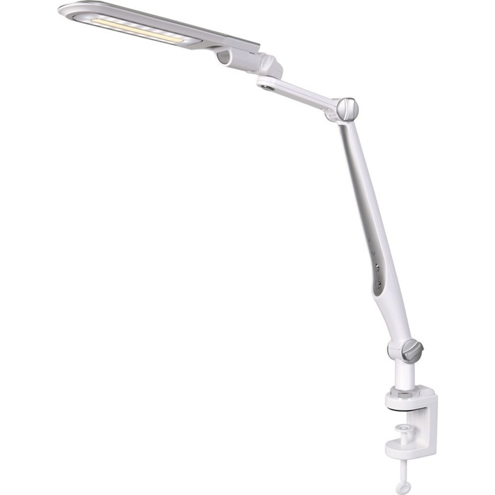 Produktabbildung Nr. 4: styro Schreibtischleuchte LED Multiflex, mit Standfuß und Klemme, ABS, Eisen, PS weiß/silber Höhe 600 mm, LED