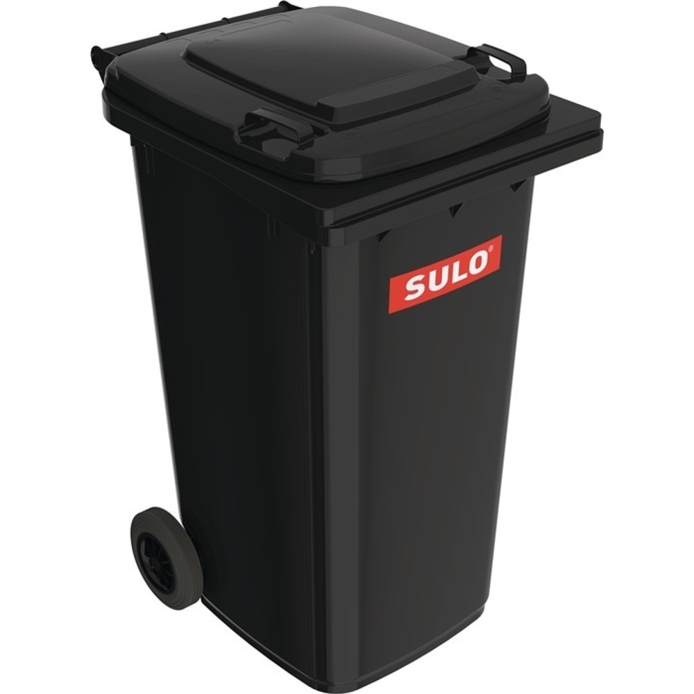 Produktabbildung: SULO Müllgrossbehälter, fahrbar, nach EN 840, 240 l HDPE anthrazitgrau