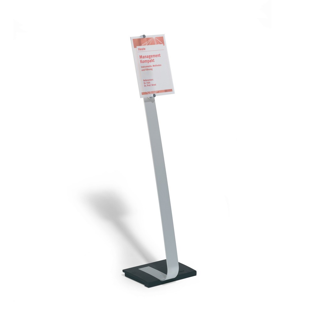 Produktabbildung Nr. 1: Support au sol DURABLE Crystal Sign avec tableau en verre acrylique, DIN A4