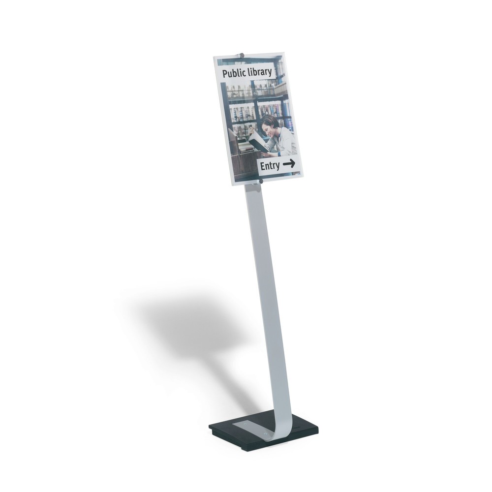 Illustration du produit: Support au sol DURABLE Crystal Sign avec tableau en verre acrylique, DIN A3