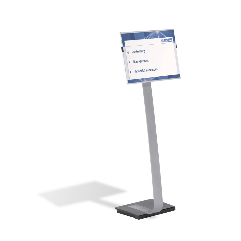 N° de l'image du produit 1 : Support au sol DURABLE Info Sign avec tableau en aluminium, DIN A3