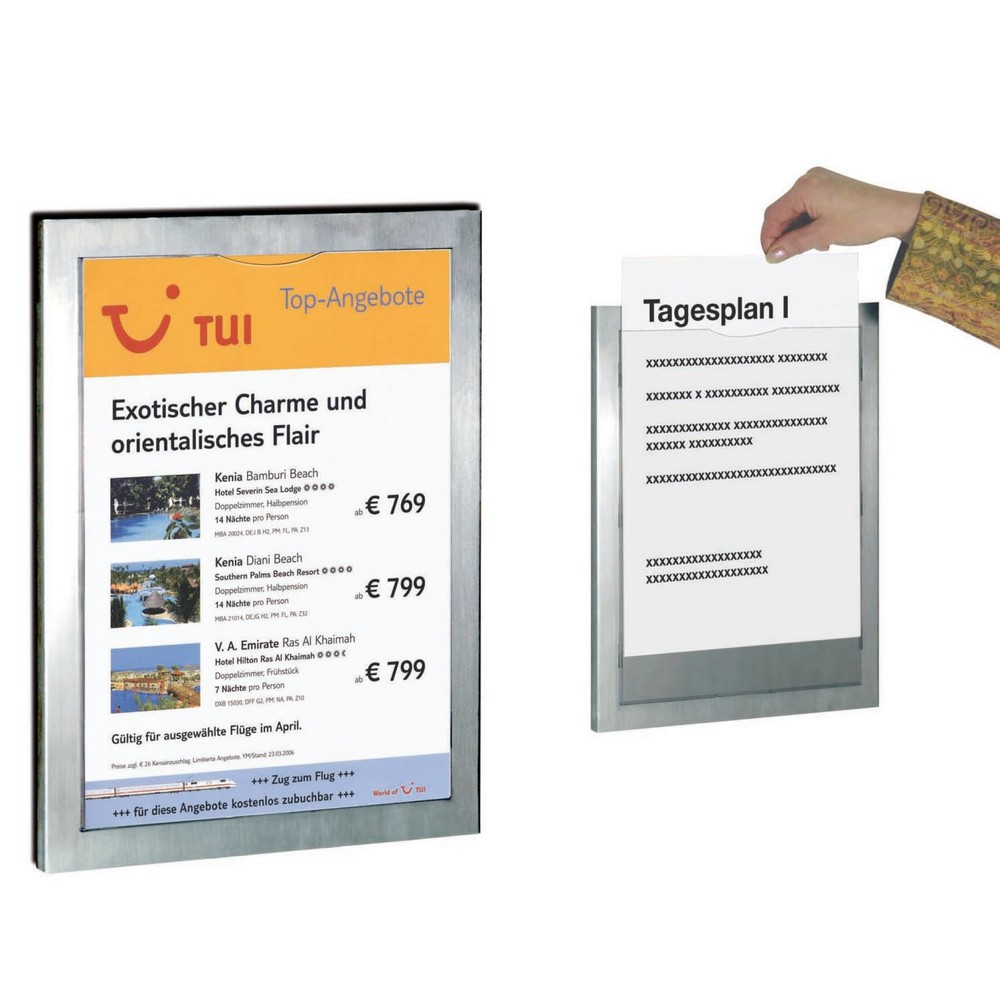 Illustration du produit: Supports d’information/de publicité pour feuilles individuelles, DIN A3