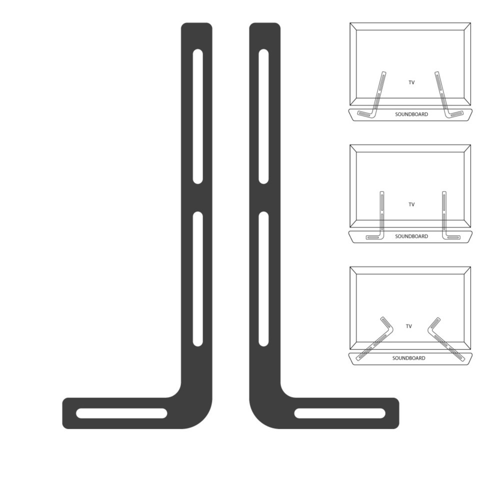 Produktabbildung Nr. 3: Support de barre de son SB 300, noir