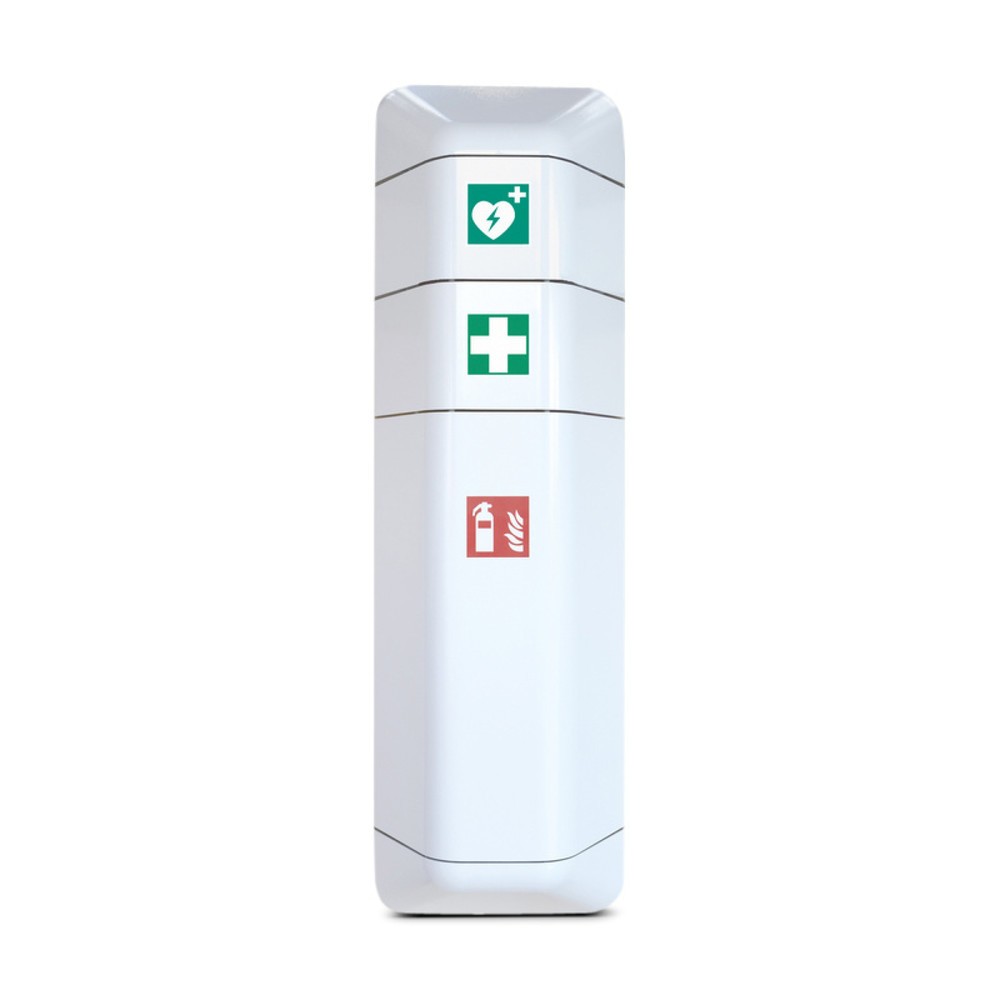 Illustration du produit: Support de défibrillateur pour armoire de stockage d’extincteur, blanche