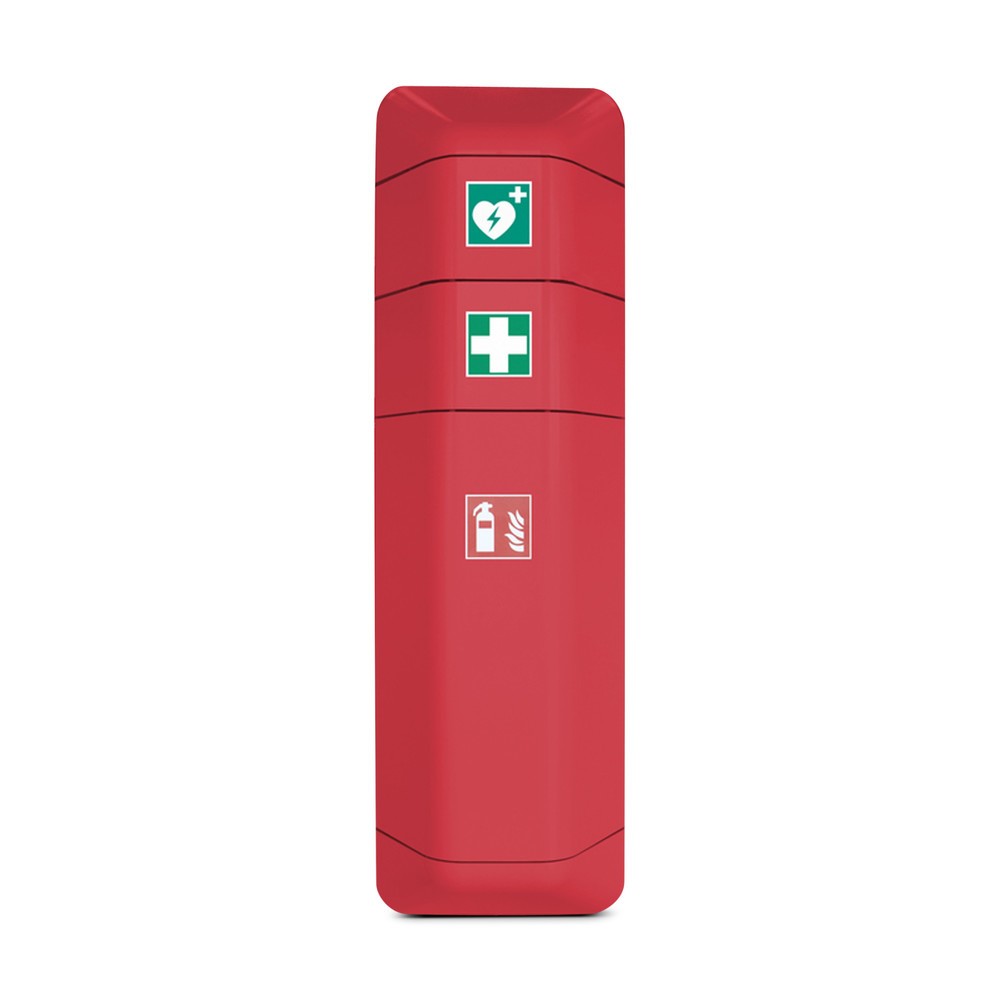 Illustration du produit: Support de défibrillateur pour armoire de stockage d’extincteur, rouge