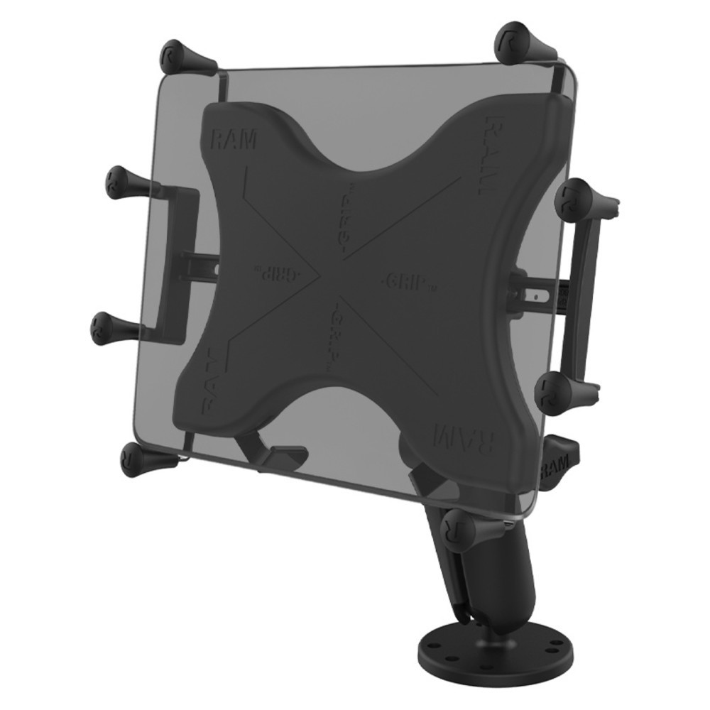 Produktabbildung Nr. 1: RAM Mounts X-Grip Support pour tablettes (12"), B-ball (1"), base ronde (AMPS), bras de connexion long