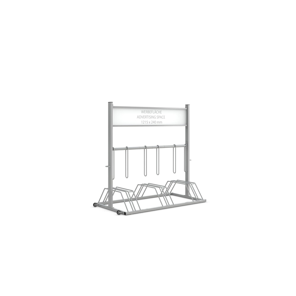 Illustration du produit: Support Vélo promotionnel, aluminium blanc