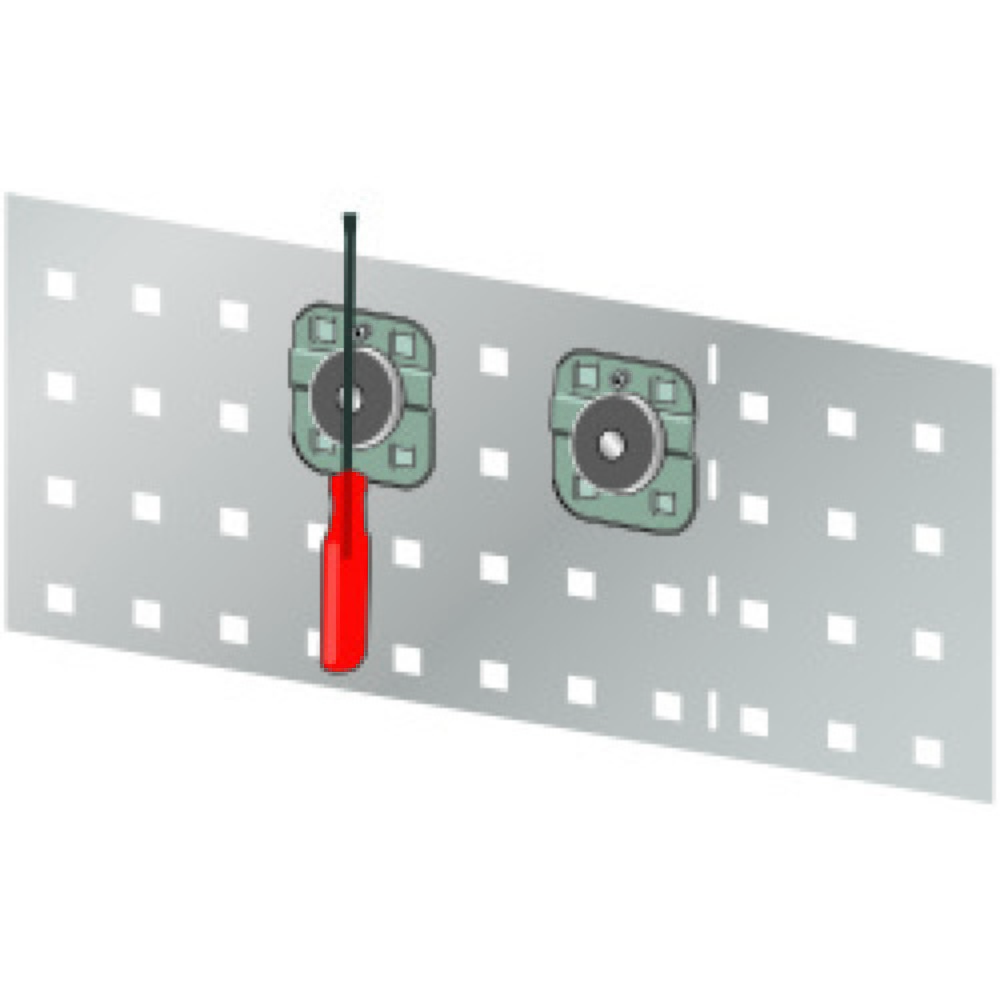 Illustration du produit: Support magnétique LISTA 35 mm, 5 pièces