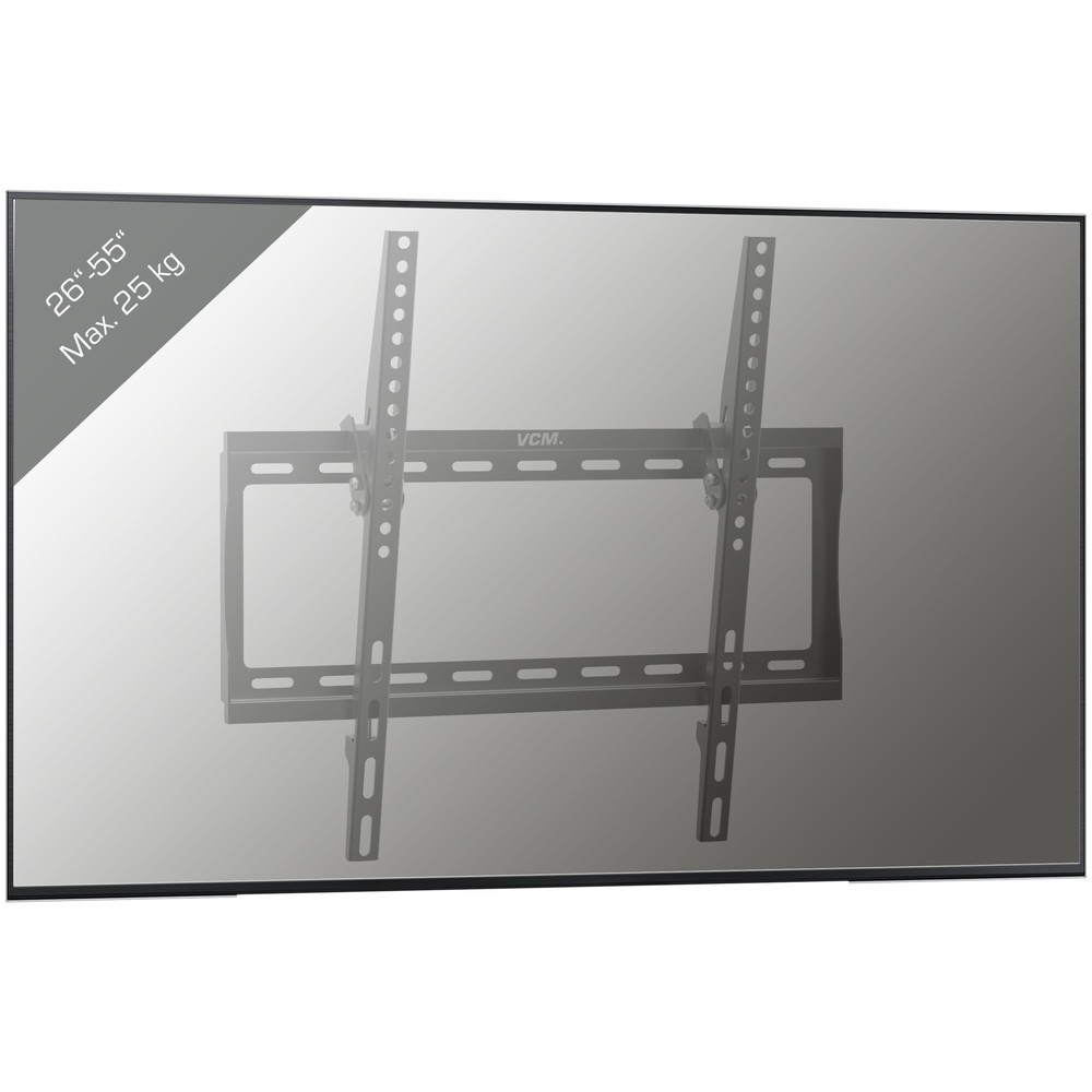 Produktabbildung Nr. 3: Support mural B-FN 400 inclinable, noir