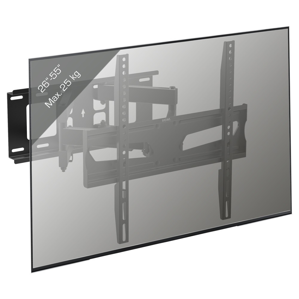 Produktabbildung Nr. 3: Support mural B-NS 400 pivotant, inclinable, noir