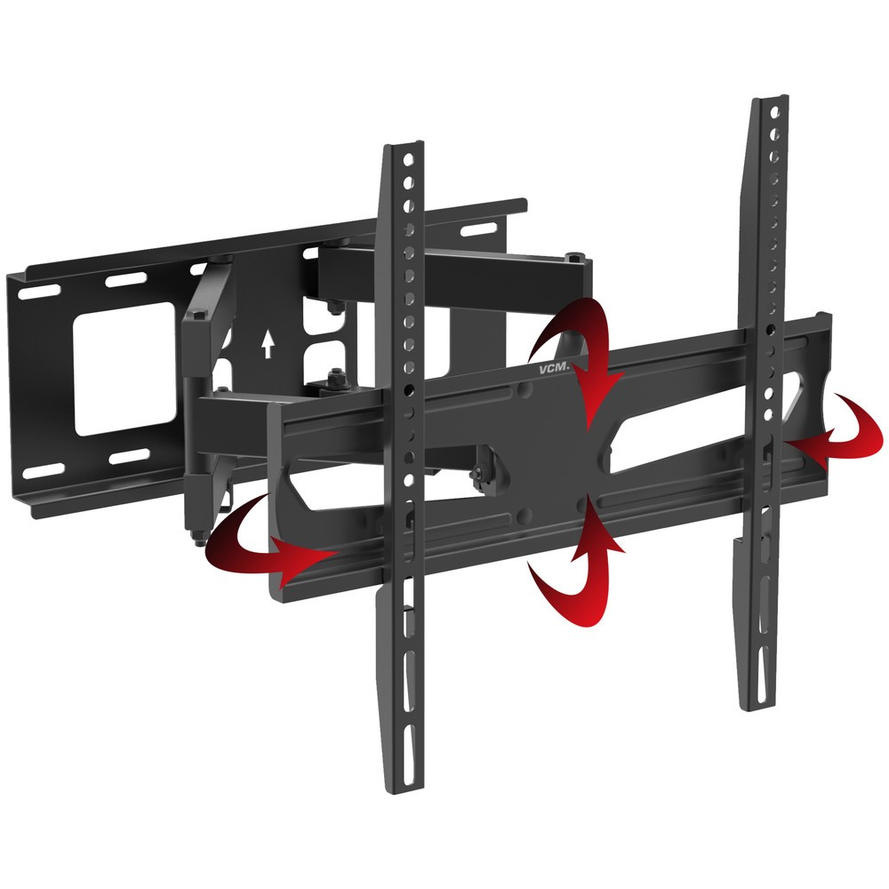 Produktabbildung Nr. 4: Support mural B-NS 400 pivotant, inclinable, noir