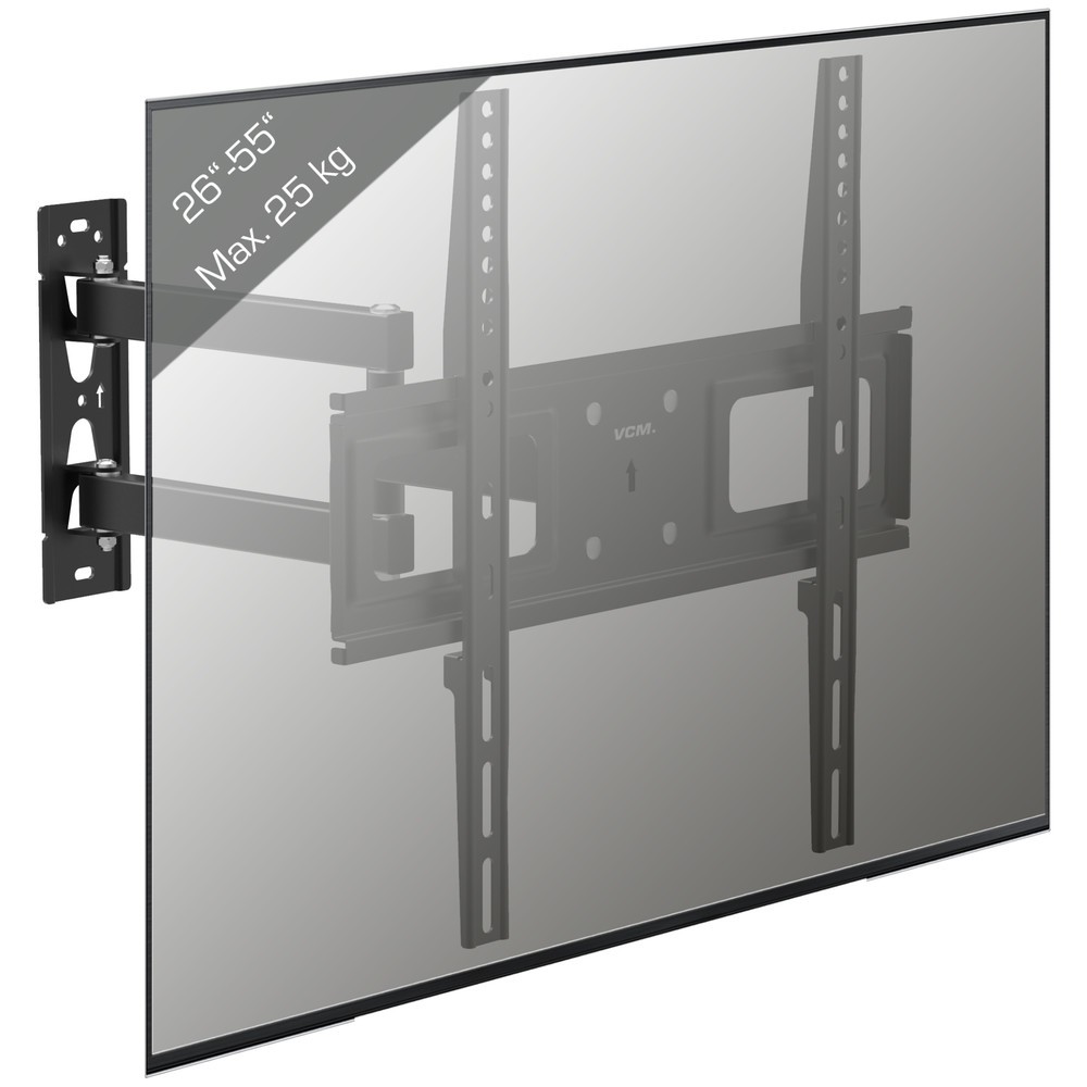 Produktabbildung Nr. 3: Support mural B-SN 400 pivotant, inclinable, noir