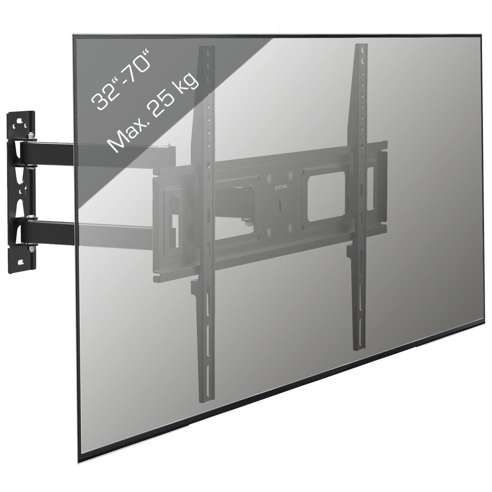 Produktabbildung Nr. 3: Support mural B-SN 600 pivotant, inclinable, noir