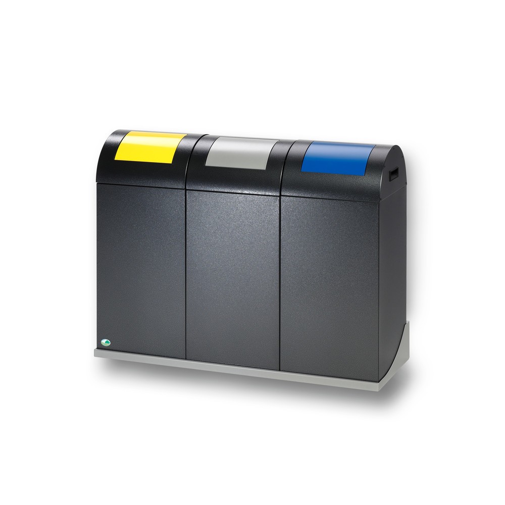 Illustration du produit: Support mural pour collecteur de déchets VAR®, 60 litres, triple