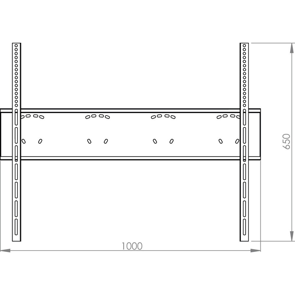 Produktabbildung Nr. 2: Support mural universel WFLD 1000, noir