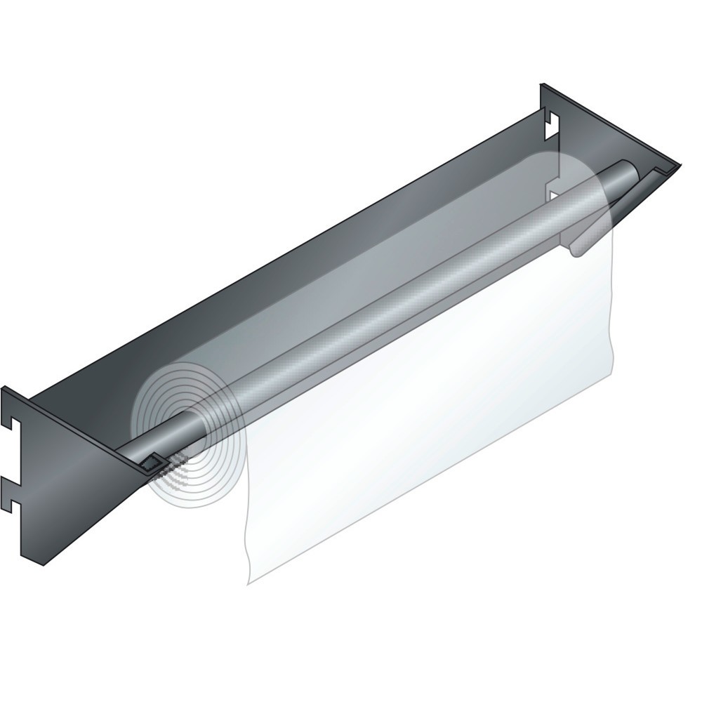 Illustration du produit: Support pour rouleau de papier LISTA, longueur 360 mm