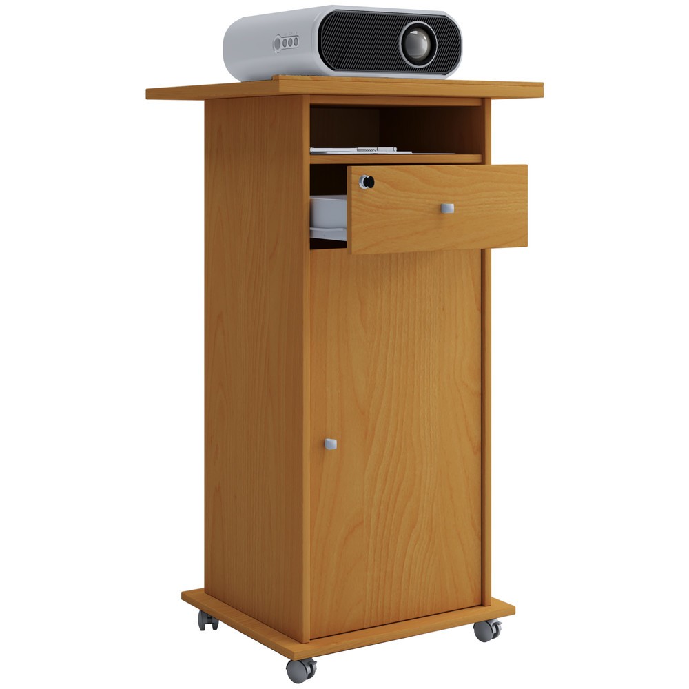 Produktabbildung Nr. 1: Support pour vidéoprojecteur Neta avec porte, hêtre