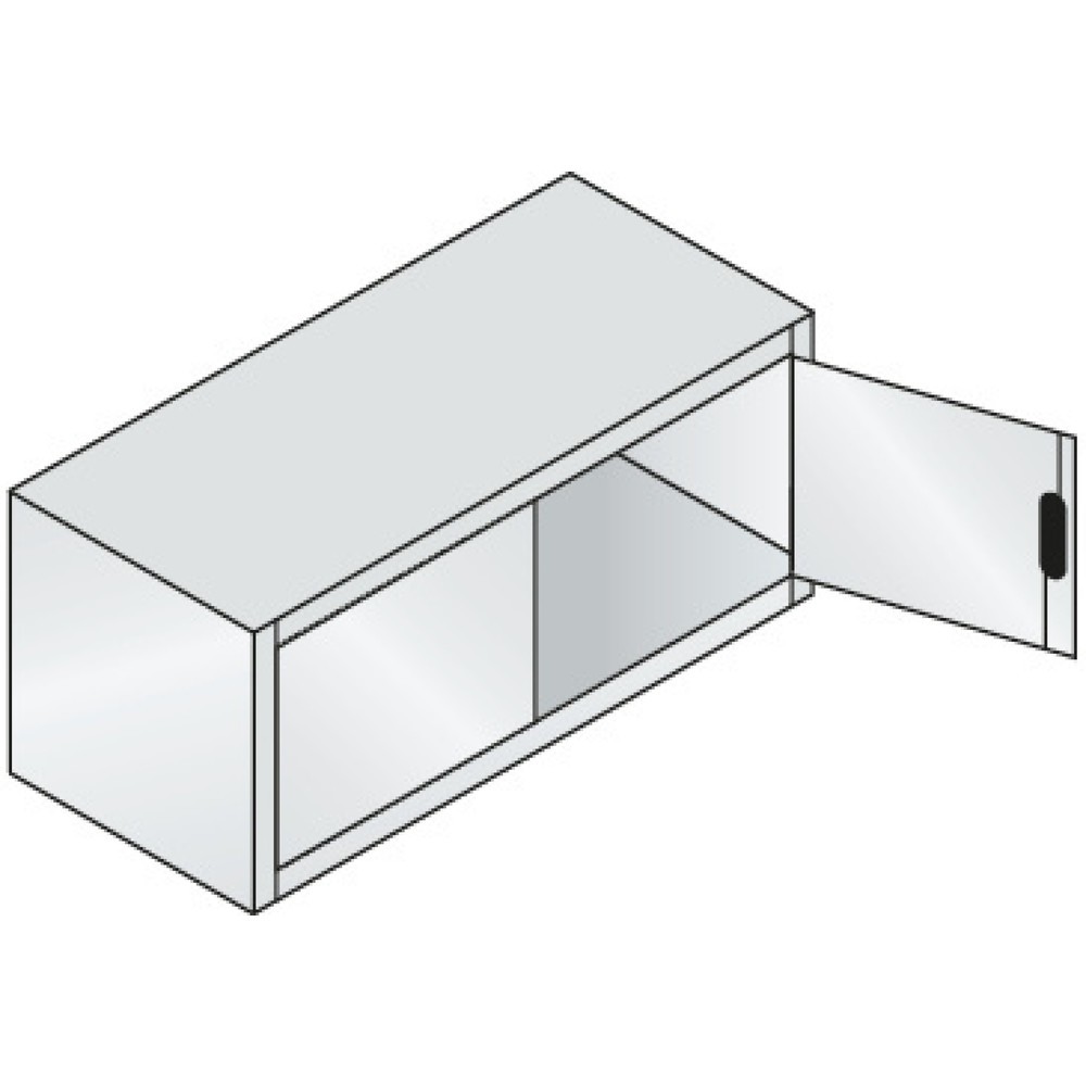 N° de l'image du produit 2 : C+P Armoire d'appoint, HxlxP 500 x 1 200 x 500 mm, gris clair, gris noir
