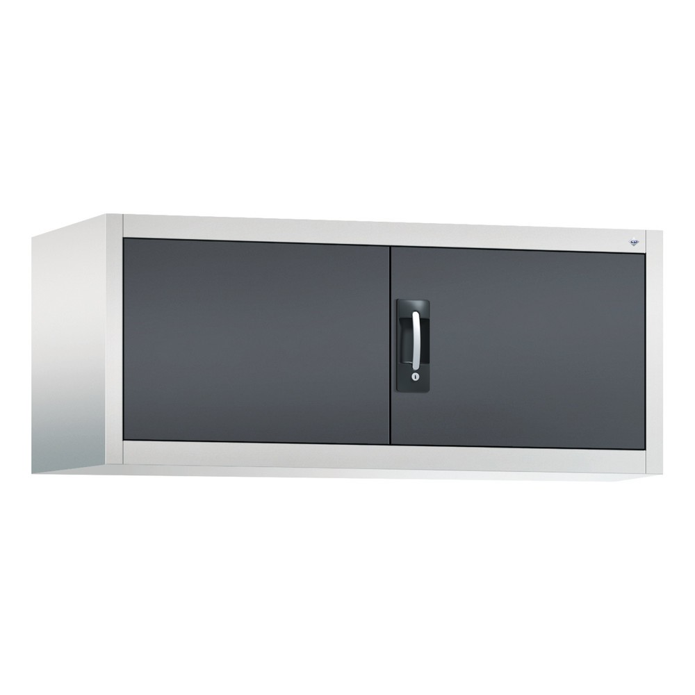 N° de l'image du produit 1 : C+P Armoire d'appoint, HxlxP 500 x 1 200 x 500 mm, gris clair, gris noir