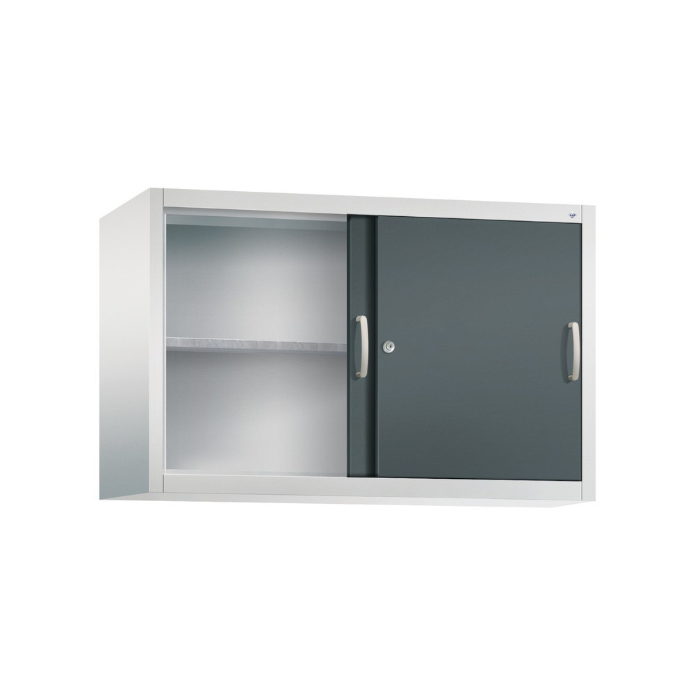 Produktabbildung Nr. 2: Surmeuble pour armoire à portes coulissantes d’atelier C+P, 1 tablette, H x l x P 790 x 1 200 x 400 mm, gris anthracite, gris clair