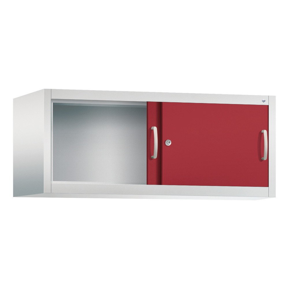 Produktabbildung Nr. 3: Surmeuble pour armoire à portes coulissantes d’atelier C+P, H x l x P 500 x 1 200 x 500 mm, gris clair, rouge rubis